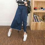 Free Shipping Spring Autumn female slim hip jeans skirt women new summer women cotton denim skirt sexy solid jeans Long skirt