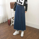 Free Shipping Spring Autumn female slim hip jeans skirt women new summer women cotton denim skirt sexy solid jeans Long skirt