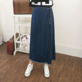 Free Shipping Spring Autumn female slim hip jeans skirt women new summer women cotton denim skirt sexy solid jeans Long skirt