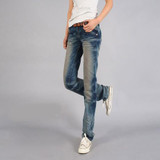 Free shipping Spring and summer girls straight pants fashion jeans female plus size loose long trousers casual pants