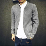 Free Shipping Slim Sweater Jacket For Men 2017 New Autumn Teenage Boy Cardigan Outerwear Male Clothing Zipper Fashion