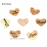 Free Shipping Rose Gold Stainless Steel Floating Locket Plates for Regular Heart Locket (7 kinds, 7 pcs per kind) LFP_248