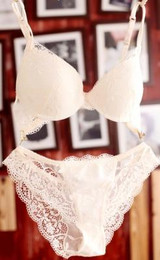 free shipping push up bra transparent lace bra sets thin cup deep-V women sexy underwear bra set
