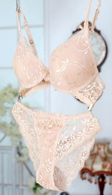 free shipping push up bra transparent lace bra sets thin cup deep-V women sexy underwear bra set
