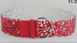 Free shipping new popular european fashion trench punk cutout flower cummerbund decoration wide strap belt female belts women