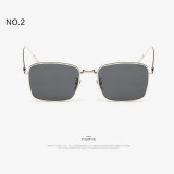Free shipping New glasses Metal stents Men Women retro colours Fashion madam lady Sunglasses summer 5 colors glasses gentleman