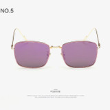 Free shipping New glasses Metal stents Men Women retro colours Fashion madam lady Sunglasses summer 5 colors glasses gentleman