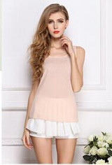 Free Shipping New 2018 Fashion Women Chiffon Sleeveless Shirt Vest Vest Tank Tops Blouse Waistcoat 7