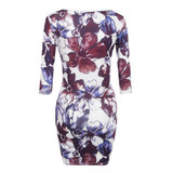 Free Shipping New 2017 Summer Fashion Casual Women Dress Half Sleeve Asymmetrical neck Dress Sheath Bodycon Dresses Vestidos