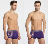 Free Shipping Modal the man pants Printing modal boxers earth SIZE L XL XXL XXXL #7200R0