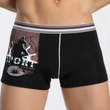 Free Shipping Modal the man pants Printing modal boxers earth SIZE L XL XXL XXXL #7200R0