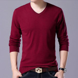 LONMMY Plus size 5XL 6XL 7XL Sweater men v neck Fashion Mens pullover sweater mens knitted sweaters Casual pullover 2017 Autumn