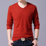 LONMMY Plus size 5XL 6XL 7XL Sweater men v neck Fashion Mens pullover sweater mens knitted sweaters Casual pullover 2017 Autumn
