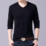 LONMMY Plus size 5XL 6XL 7XL Sweater men v neck Fashion Mens pullover sweater mens knitted sweaters Casual pullover 2017 Autumn