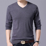 LONMMY Plus size 5XL 6XL 7XL Sweater men v neck Fashion Mens pullover sweater mens knitted sweaters Casual pullover 2017 Autumn