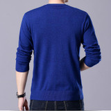 LONMMY Plus size 5XL 6XL 7XL Sweater men v neck Fashion Mens pullover sweater mens knitted sweaters Casual pullover 2017 Autumn