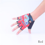 LongKeeper Sport Gloves For Kids Semi-finger Children Mittens Cotton Car Pattern Boys Girls fingerless Gloves for Outdoor Sport