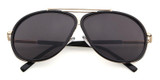 LongKeeper Men Steampunk Sunglasses Male Vintage Mirror Metal Oversized Sun Glasses Brand Designer Goggles Gafas de sol 2017 New