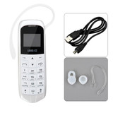 Long-CZ J8 bluetooth Dialer mini mobile Phone 0.66 inch with Hands Free Support FM Radio, Micro SIM Card, GSM Network
