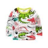 Long tshirt for boy baby girl long sleeve tops funny dinosaur girls t shirt Children's clothing boys t-shirt kids clothes shirts Long tshirt for boy baby girl long sleeve tops funny dinosaur girls t shirt Children's clothing boys t-shirt kids clothes shirts