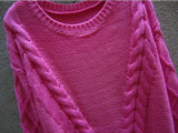 Long Sweater Women Autumn Winter Fashion O-Neck Twisted Chunky Cable Jumper Female Vintage Knitted Pullovers and Sweaters