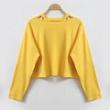 Long Sleeve Sweatshirt Rose Print Tops Causal Blouse Shirts