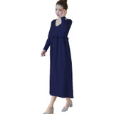 Long Sleeve Dresses For Pregnant Women Nursing Maternity Dress Feeding Clothes Breastfeeding Pregnancy Clothing Autumn Winter