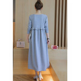Long Sleeve Dresses For Pregnant Women Nursing Maternity Dress Feeding Clothes Breastfeeding Pregnancy Clothing Autumn Winter