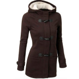 Long Sleeve Cotton Blend Fashion Women Windbreaker Outwear Warm Wool Slim Long Coat Trench vicky