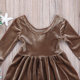 Casual Newborn Baby Girl Toddler Kid Party Clothing Tutu Dress Mini Long Sleeve Cute Warm Sundress Dresses Baby Girl