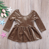 Casual Newborn Baby Girl Toddler Kid Party Clothing Tutu Dress Mini Long Sleeve Cute Warm Sundress Dresses Baby Girl