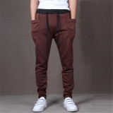 Casual Men Pants Hot Sale Unique Big Pocket Hip Hop Harem Pants Fitness Clothing Quality Outwear Casual Men Joggers