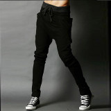 Casual Men Pants Hot Sale Unique Big Pocket Hip Hop Harem Pants Fitness Clothing Quality Outwear Casual Men Joggers