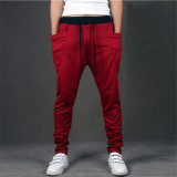 Casual Men Pants Hot Sale Unique Big Pocket Hip Hop Harem Pants Fitness Clothing Quality Outwear Casual Men Joggers