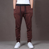 Casual Men Pants Hot Sale Unique Big Pocket Hip Hop Harem Pants Fitness Clothing Quality Outwear Casual Men Joggers
