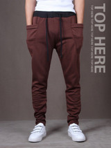Casual Men Pants Hot Sale Unique Big Pocket Hip Hop Harem Pants Fitness Clothing Quality Outwear Casual Men Joggers