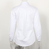 Casual Loose Women Shirts Spring 2018 New Fashion Collar Plus Size Blouse Long Sleeve Buttons White Shirt Women Tops Streetwear