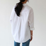 Casual Loose Women Shirts 2018 Autumn New Fashion Collar Plus Size Blouse Long Sleeve Buttons White Shirt Women Tops Streetwear
