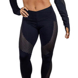 Casual Leggings Women Fitness Leggings Mesh Patchwork Workout Sporting Pants Breathable Elastic Autumn Winter Female Leggings
