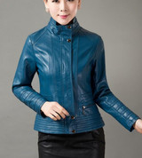 Casual leather jacket women 2017 spring autumn leather clothing ladies jackets and coats 5XL plus size leather coat