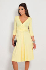 Casual Dress For Women 2017 Summer Office Half Sleeve Work Dress Elegant Fashion Sexy Colorful Midi Pleated Dresses Vestidos