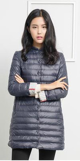 Casual Down Coat Women Winter Jacket Women's Down Jackets Long Thin Down Coat