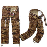 Casual Cargo Pants Men Cotton High Quality Camouflage Pants Fashion Military Trousers Army Camo Loose Men Pants