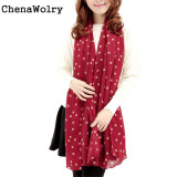 Casual 2017 New Stylish Girl Long Soft Silk Chiffon Scarf Wrap Polka Dot Shawl Scarve For Women Free Shipping Nov 7 Casual 2017 New Stylish Girl Long Soft Silk Chiffon Scarf Wrap Polka Dot Shawl Scarve For Women Free Shipping Nov 7