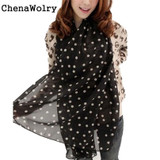 Casual 2017 New Stylish Girl Long Soft Silk Chiffon Scarf Wrap Polka Dot Shawl Scarve For Women Free Shipping Nov 7 Casual 2017 New Stylish Girl Long Soft Silk Chiffon Scarf Wrap Polka Dot Shawl Scarve For Women Free Shipping Nov 7