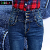 Cashmere Winter Warm Stretching High Waist Jeans Femme Skinny Black Jeans Women Jeans Pant Velvet jeans female Winter Large Size
