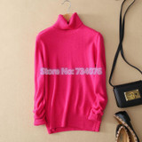 Cashmere Sweater Winter Womens Sweaters Fashion 2018 Autumn and Winter Womens Sweater and Pullovers Turtleneck Knitted Sweater
