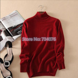 Cashmere Sweater Winter Womens Sweaters Fashion 2018 Autumn and Winter Womens Sweater and Pullovers Turtleneck Knitted Sweater