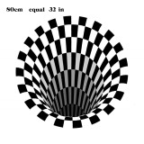 3D Vortex Illusion Rug