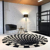 3D Vortex Illusion Rug
